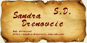 Sandra Drenovčić vizit kartica